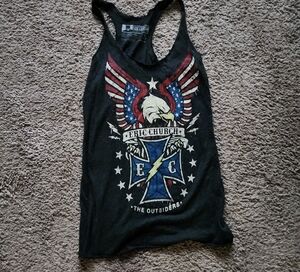 Eric Church Black Graphic Tank Top Route 91